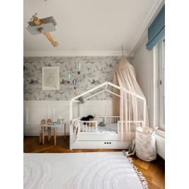 DREAM NEST lovytė WHITE su priedais