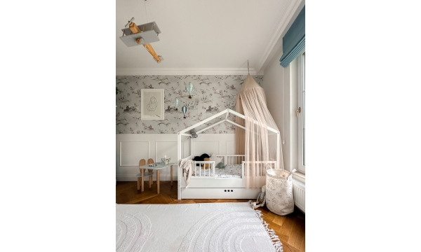 DREAM NEST lovytė WHITE su priedais