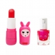 INUWET vaikiškos kosmetikos rinkinys CHERRY+FUCHSIA