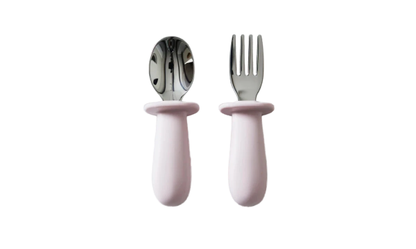 JACK O JUNO stalo įrankiai kūdikiui LIGHT PINK