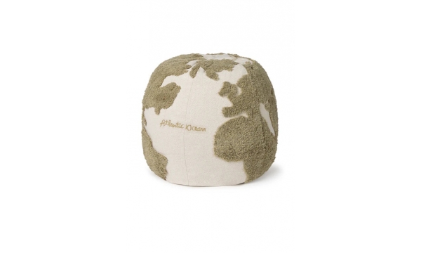 LORENA CANALS minkštas pufas WORLD MAP RUGCYCLED