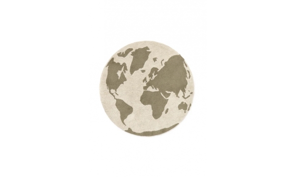 LORENA CANALS kilimas WORLD MAP RUGCYCLED