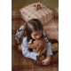 LORENA CANALS pufas TARTAN ROSE