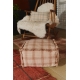 LORENA CANALS pufas TARTAN ROSE