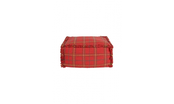 LORENA CANALS pufas TARTAN MAPPLE RED