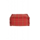 LORENA CANALS pufas TARTAN MAPPLE RED