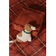 LORENA CANALS pufas TARTAN MAPPLE RED