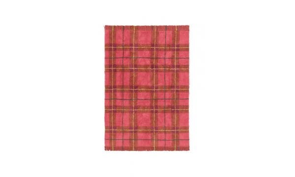 LORENA CANALS kilimas TARTAN VINTAGE RED