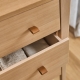 LEANDER vaikiška komoda LINEA OAK