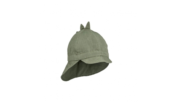 LIEWOOD skrybelytė nuo saulės su kaklo apsauga GORM DINO FAUNE GREEN