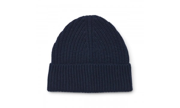 LIEWOOD merino vilnos megzta vaikiška kepurė MILLER BEANIE CLASSIC NAVY