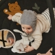 LIEWOOD megzta kepurė kūdikiui VIOLET WHALE BLUE