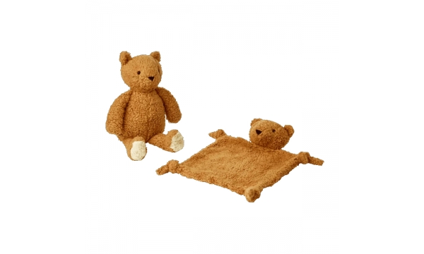 LIEWOOD dovanų rinkinys naujagimiui TED MR BEAR GOLDEN CARAMEL