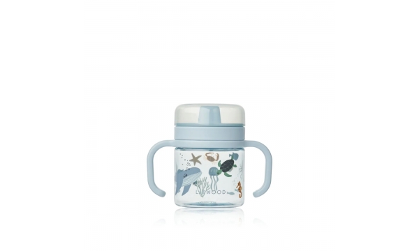 LIEWOOD kūdikio puodelis iš tritano KYLO SEA CREATURE/SANDY, 280 ml