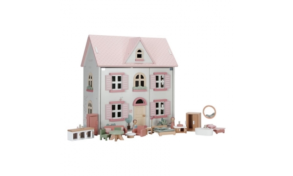 LITTLE DUTCH medinis lėlių namelis WOODEN DOLLHOUSE