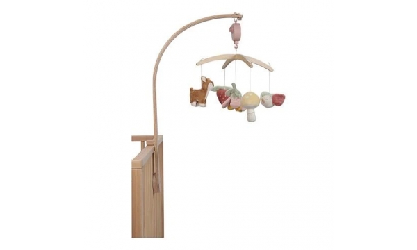 LITTLE DUTCH muzikinė karuselė FAIRY GARDEN PINK