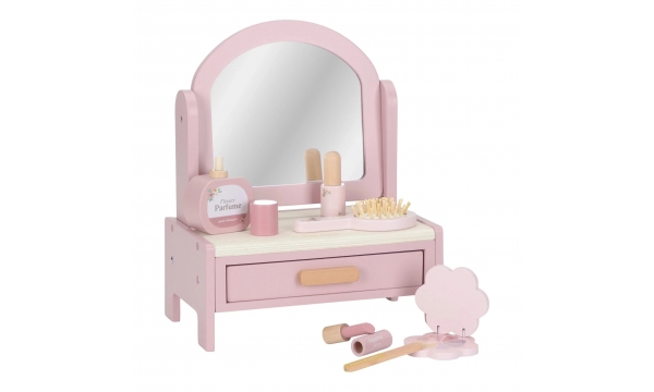 LITTLE DUTCH vaikiškas kosmetinis staliukas ESSIANTIALS PINK