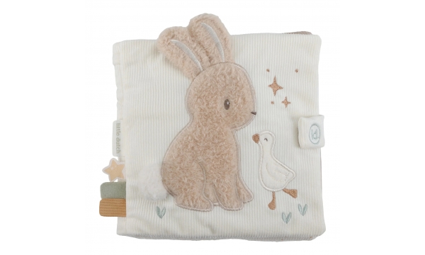 LITTLE DUTCH minkšta pojūčių knygelė NEWBORN NATURALS BEIGE