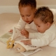 LITTLE DUTCH minkšta pojūčių knygelė NEWBORN NATURALS BEIGE