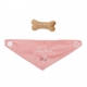 LITTLE DUTCH pliušinis šuniukas krepšelyje ESSENTIALS PINK