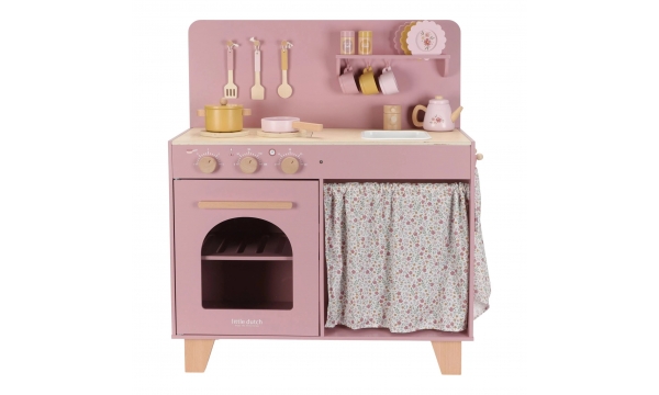 LITTLE DUTCH vaikiška virtuvė ESSENTIALS PINK