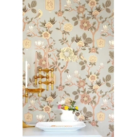 MAJVILLAN tapetai TOKYO TEA WHISPERING BLUE