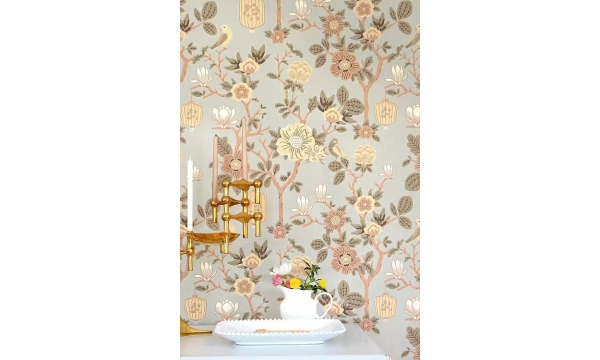 MAJVILLAN tapetai TOKYO TEA WHISPERING BLUE