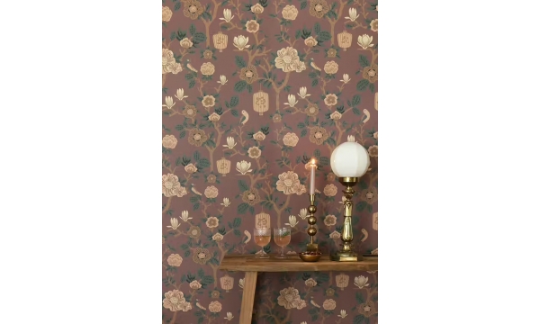 MAJVILLAN tapetai TOKYO TEA RIOJA RED