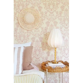 MAJVILLAN tapetai CHERI SPRITZ SOFT CRANBERRY RED