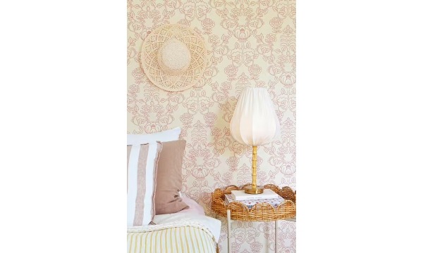 MAJVILLAN tapetai CHERI SPRITZ SOFT CRANBERRY RED