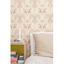 MAJVILLAN tapetai SUNSET GOLD SHELL BEIGE PINK
