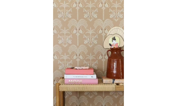 MAJVILLAN tapetai SUNSET GOLD BROWN TOBACCO