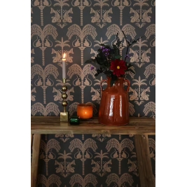 MAJVILLAN tapetai SUNSET GOLD BLACK COFFEE