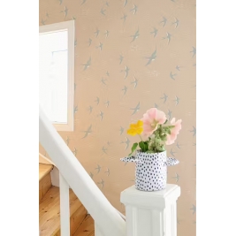 MAJVILLAN tapetai FOLLOW THE WIND BLUSH BEIGE