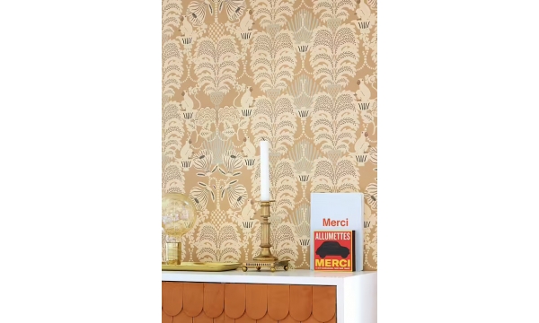 MAJVILLAN tapetai HELLO MONKEY CAMEL BROWN