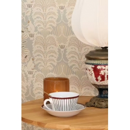 MAJVILLAN tapetai HELLO MONKEY PALE SAGE GREEN