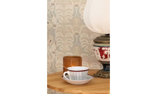 MAJVILLAN tapetai HELLO MONKEY PALE SAGE GREEN