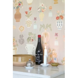 MAJVILLAN tapetai FLORAL DAIQUIRI MISTY GRAY