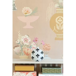 MAJVILLAN tapetai FLORAL DAIQUIRI XL BLUSH TERRA 