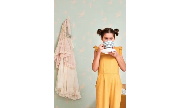 MAJVILLAN tapetai FOLLOW THE WIND DUSTY TURQUOISE