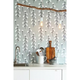 MAJVILLAN tapetai SWEET COTTON GREY