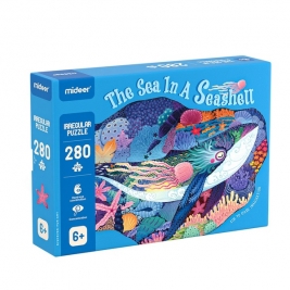MIDEER dėlionė SHAPED PUZZLE: HUGE ANIMAL THE SEA AN A SEACHELL (280 detalių)