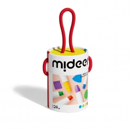 MIDEER šilkinės kreidelės, 24 spalvos
