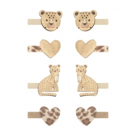 MIMI & LULA plaukų segtukų rinkinys LARRY LEOPARD MINI