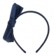 MIMI & LULA plaukų lankelis VELVET BOW NAVY