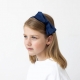 MIMI & LULA plaukų lankelis VELVET BOW NAVY