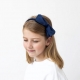 MIMI & LULA plaukų lankelis VELVET BOW NAVY