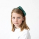 MIMI & LULA plaukų lankelis VELVET BOW GREEN