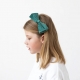 MIMI & LULA plaukų lankelis VELVET BOW GREEN