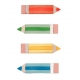 MIMI & LULA plaukų segtukų rinkinys PENCIL MINI